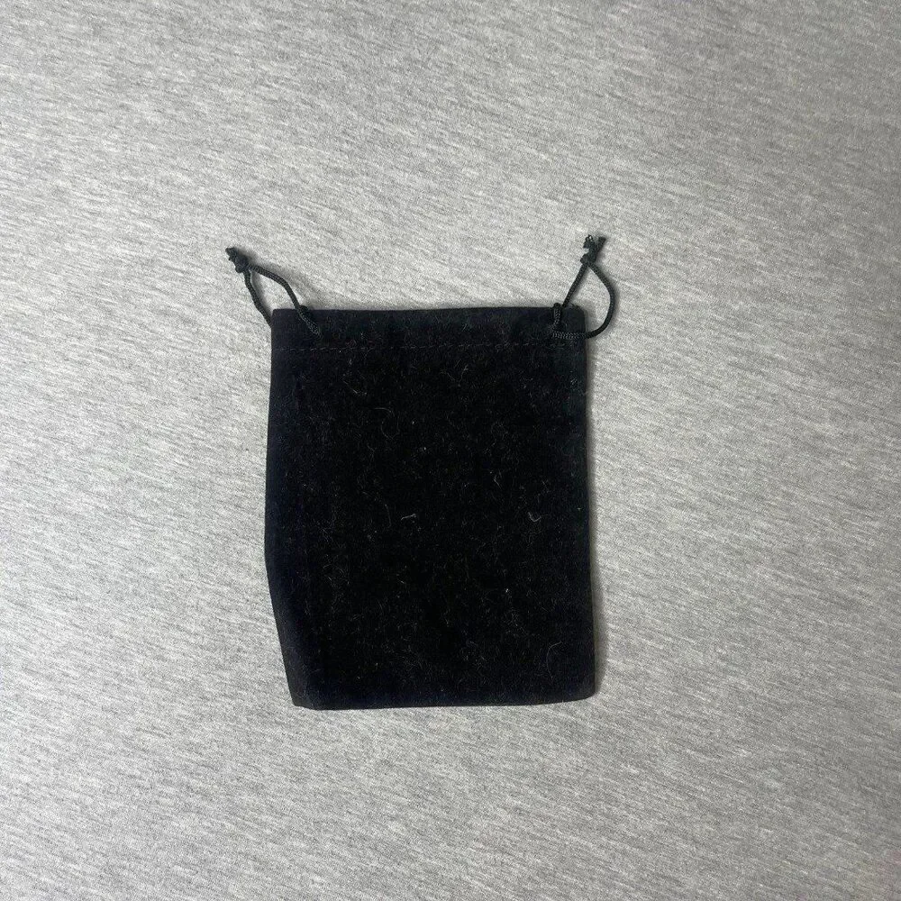 Solid Black Velour Gift Dust Bag 5” x 6”